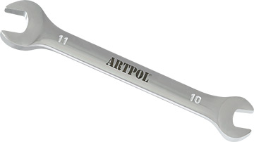 00310 Klucz płaski dwustronny 10x11mm*(CrV)_polerowany