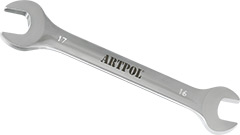 00316 Klucz płaski dwustronny 16x17mm*(CrV)_polerowany