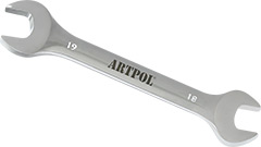 00318 Klucz płaski dwustronny 18x19mm*(CrV)_polerowany