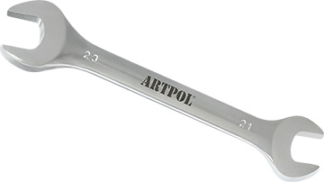 00321 Klucz płaski dwustronny 21x23mm*(CrV)_polerowany