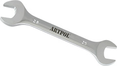 00325 Klucz płaski dwustronny 25x28mm*(CrV)_polerowany