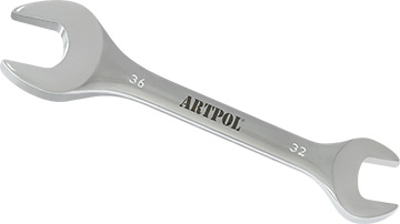 00332 Klucz płaski dwustronny 32x36mm_(CrV)-polerowany