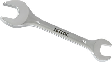 00333 Klucz płaski dwustronny 36x41mm_(CrV)-polerowany