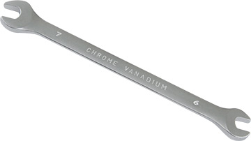 00356-W Klucz płaski dwustronny   6x  7mm_(CrV)-satynowany