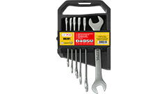 00391-W Kpl.kluczy płaskich dwustronnych 6-17mm/  6szt.*(CrV)_satynowany