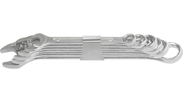 00441 Kpl.kluczy płasko-oczkowych 8-17mm/  6szt.