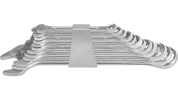 00444 Kpl.kluczy płasko-oczkowych 6-22mm/12szt.