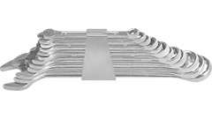 00444 Kpl.kluczy płasko-oczkowych 6-22mm/12szt.