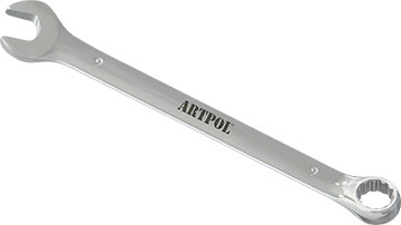 00509 Klucz płasko-oczkowy   9mm_(CrV)-polerowany