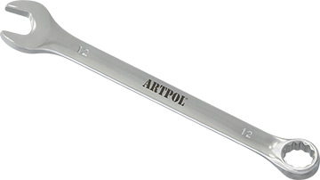 00512 Klucz płasko-oczkowy 12mm_(CrV)-polerowany