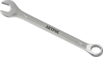 00514 Klucz płasko-oczkowy 14mm_(CrV)-polerowany