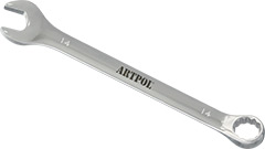 00514 Klucz płasko-oczkowy 14mm_(CrV)-polerowany