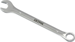 00516 Klucz płasko-oczkowy 16mm_(CrV)-polerowany