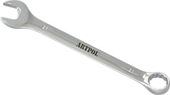 00521 Klucz płasko-oczkowy 21mm_(CrV)-polerowany