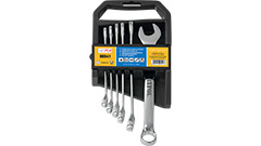 00541 Kpl.kluczy płasko-oczkowych 8-17mm/  6szt._(CrV)-polerowane