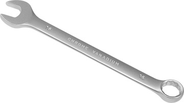 00566 Klucz płasko-oczkowy 16mm_(CrV)-satynowany