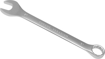 00571 Klucz płasko-oczkowy 21mm_(CrV)-satynowany