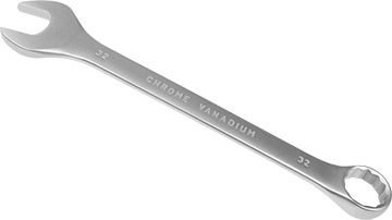 00582 Klucz płasko-oczkowy 32mm_(CrV)-satynowany