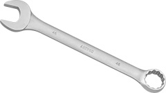 00586 Klucz płasko-oczkowy 46mm_(CrV)-satynowany