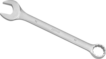 00587 Klucz płasko-oczkowy 50mm_(CrV)-satynowany