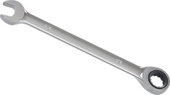 00613-W Klucz płasko-oczkowy 13mm_(CrV)-polerowany z grzechotką