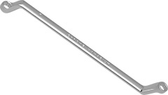 00906 Klucz oczkowy odgięty   6x  7mm_(CrV)-polerowany