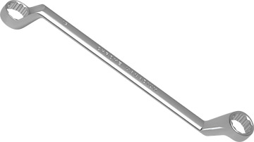 00918 Klucz oczkowy odgięty 18x19mm_(CrV)-polerowany