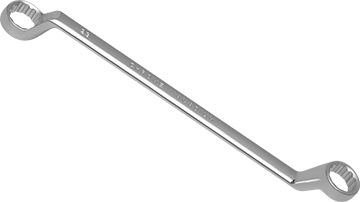 00921 Klucz oczkowy odgięty 21x23mm_(CrV)-polerowany