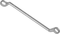 00921 Klucz oczkowy odgięty 21x23mm_(CrV)-polerowany