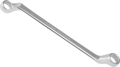 00966-W Klucz oczkowy odgięty 16x17mm_(CrV)-satynowany