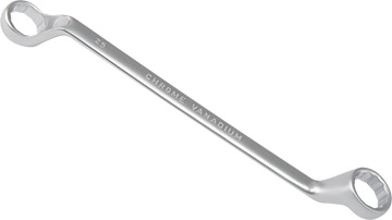 00975-W Klucz oczkowy odgięty 25x28mm_(CrV)-satynowany