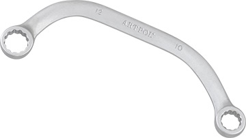01060 Klucz oczkowy typ "C" 10x12mm_(CrV-satynowany)