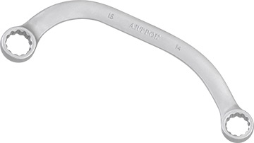 01064 Klucz oczkowy typ "C" 14x15mm_(CrV-satynowany)