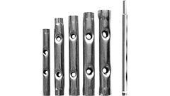 01641 Kpl.kluczy rurowych dwustronnych 8-17mm/  6szt.