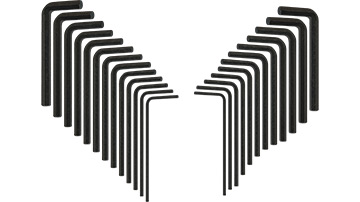 01896 Kpl.kluczy imbusowych 1.3-10.0mm/25szt.