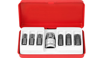 02610 Kpl.kluczy Torx T20-T50/  7szt._(CrV)