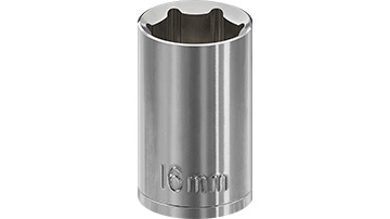 03016 Klucz nasadowy 1/2"-16mm_  6-kątny