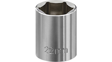 03022 Klucz nasadowy 1/2"-22mm_  6-kątny