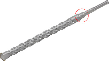 44088 Wiertło widiowe 38x540mm /1szt., uchwyt SDS-max, KVS-[S4], DIN8035, 1-ostrzowa głowica wiercąca