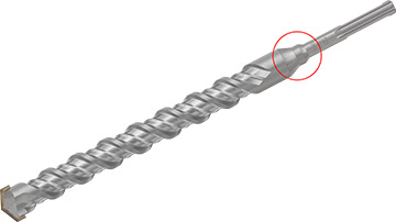44095 Wiertło widiowe 45x540mm /1szt., uchwyt SDS-max, KVS-[S4], DIN8035, 1-ostrzowa głowica wiercąca