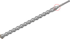 44445 Wiertło widiowe 45x740mm /1szt., uchwyt SDS-max, KVS-[S4], DIN8035, krzyżowa głowica wiercąca CROSS