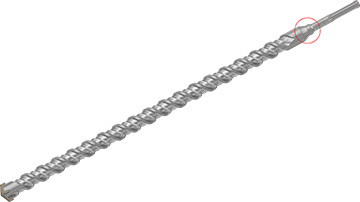 44495 Wiertło widiowe 45x940mm /1szt., uchwyt SDS-max, KVS-[S4], DIN8035, krzyżowa głowica wiercąca CROSS