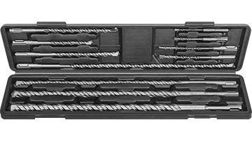 48492 Komplet wierteł do betonu 5-20mm /11szt. uchwyty SDS-plus, KVS-[S4], 1-ostrzowe głowice wiercące