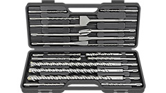 48499 Komplet wierteł i dłut do betonu 8-25mm /19szt. uchwyty SDS-plus, KVS-[S4], 1-ostrzowe głowice wie