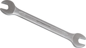 R-00116 Klucz płaski dwustronny 14x15mm_(CrV)-kuty na zimno