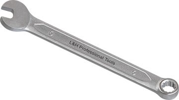 R-00206 Klucz płasko-oczkowy   6mm_(CrV)-kuty na zimno