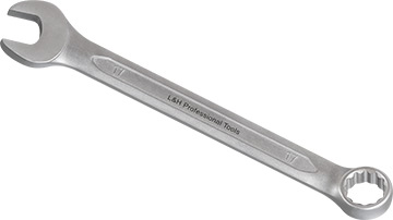 R-00217 Klucz płasko-oczkowy 17mm_(CrV)-kuty na zimno