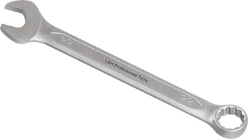 R-00222 Klucz płasko-oczkowy 22mm_(CrV)-kuty na zimno