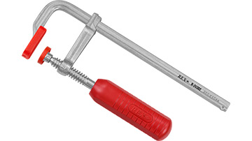 R-24302 Ścisk stolarski 200x60mm /1szt. typ F, stalowy kuty, rączka plastikowa