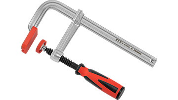 R-24311 Ścisk stolarski 200x80mm /1szt. typ F, stalowy kuty, rączka Duocolor